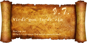Virágos Terézia névjegykártya